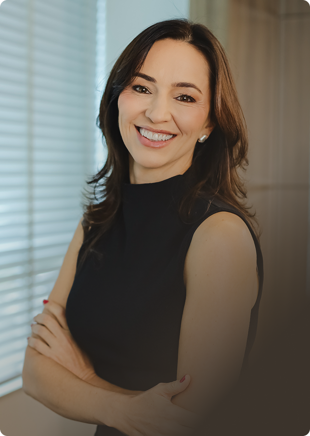 Retrato de Aliciane Novello, sócia-diretora da Contassesc